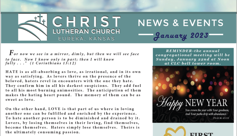 January 2023 Newsletter